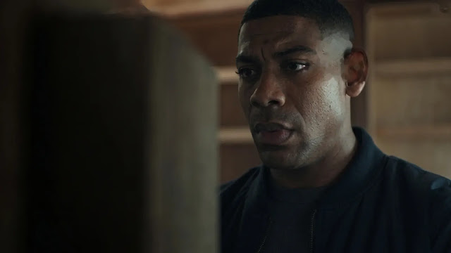 John Stewart (Aaron Pierre) in close-up in Lanterns