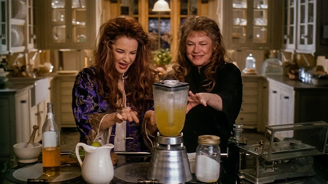 Two of the Owens women making midnight margaritas at the kitchen blender in Practical Magic