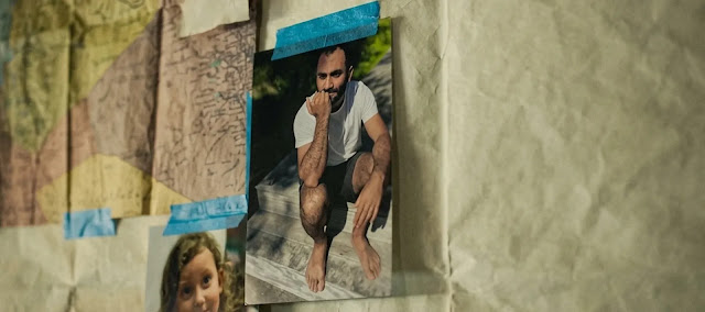 A wall of maps and photos pieced together in the long search for the missing girl