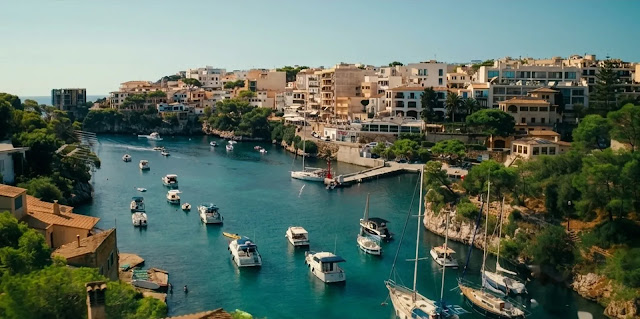 The Mallorca coastline and harbor in The Last Sunrise