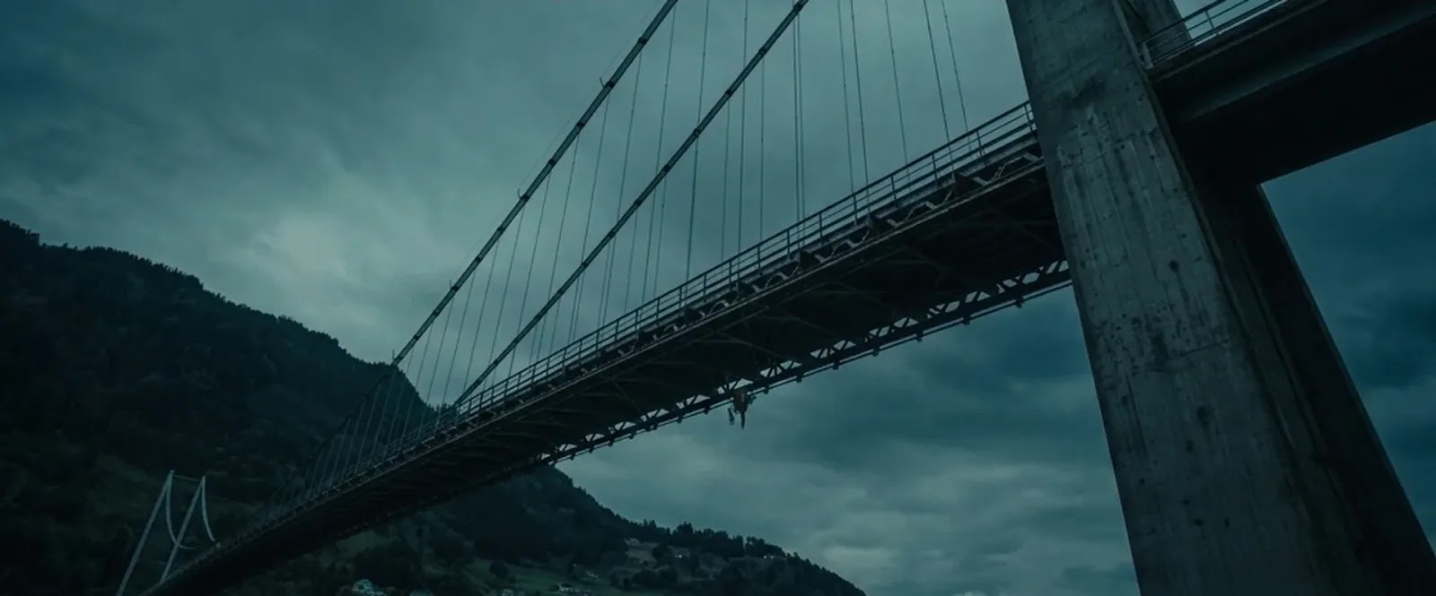 A coastal bridge in Norway at dusk, near where everything changed three years ago